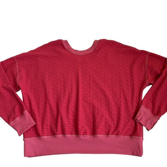Nike Womens ThermaFIT Element Running Crewneck Top Reversible Pink Terrycloth XL - Picture 15 of 16